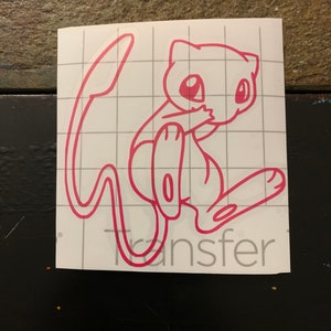 Custom Cute Pokémon Mew Decal