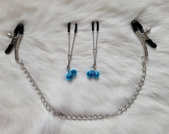 Adjustable Nipple Clamps Set with Christmas Bells