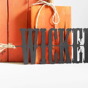 Wicked Wood Halloween Schild - Hexenschild