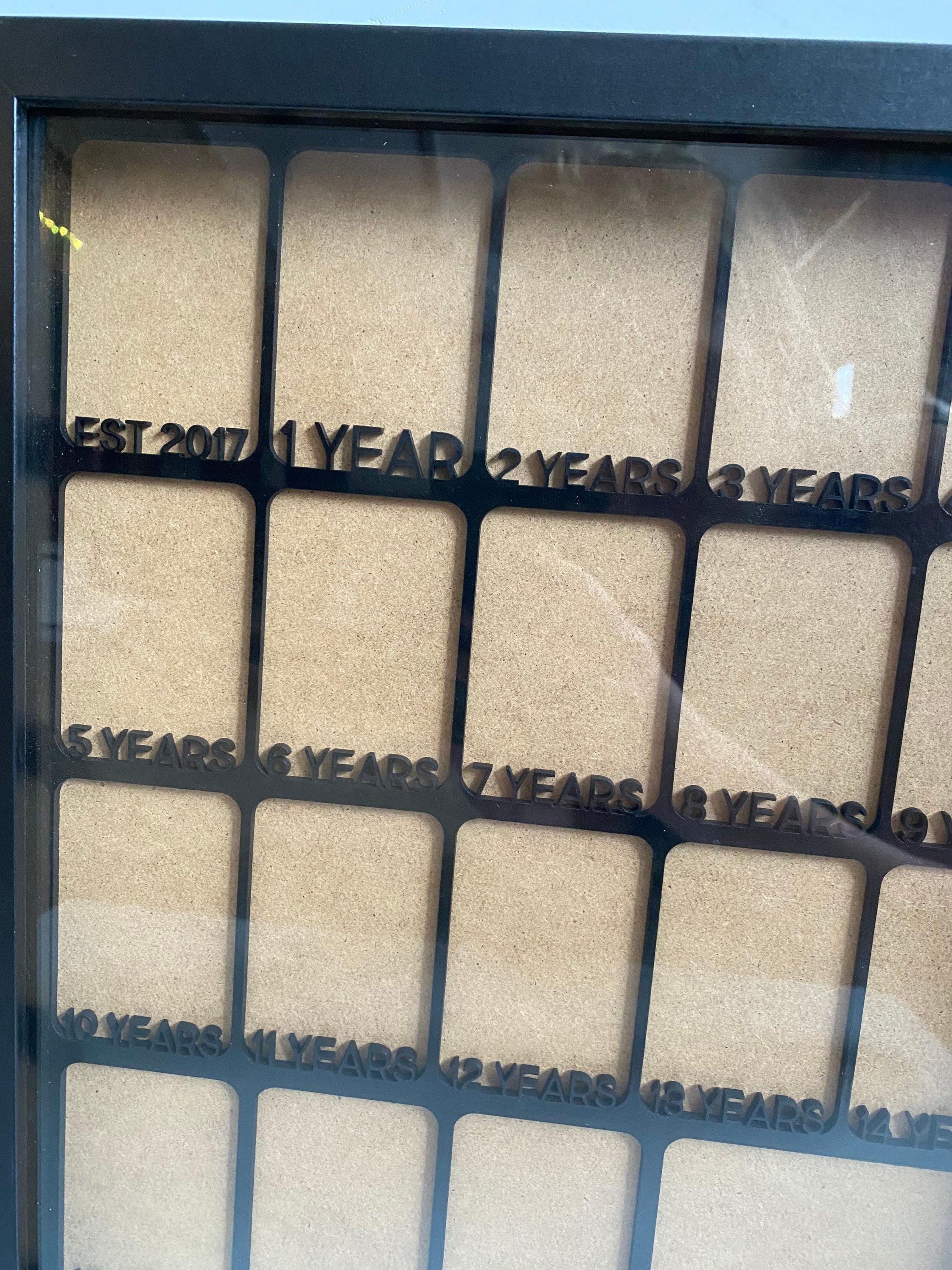 Custom Birth years Photo Frame for Children - 1 through 18 Years