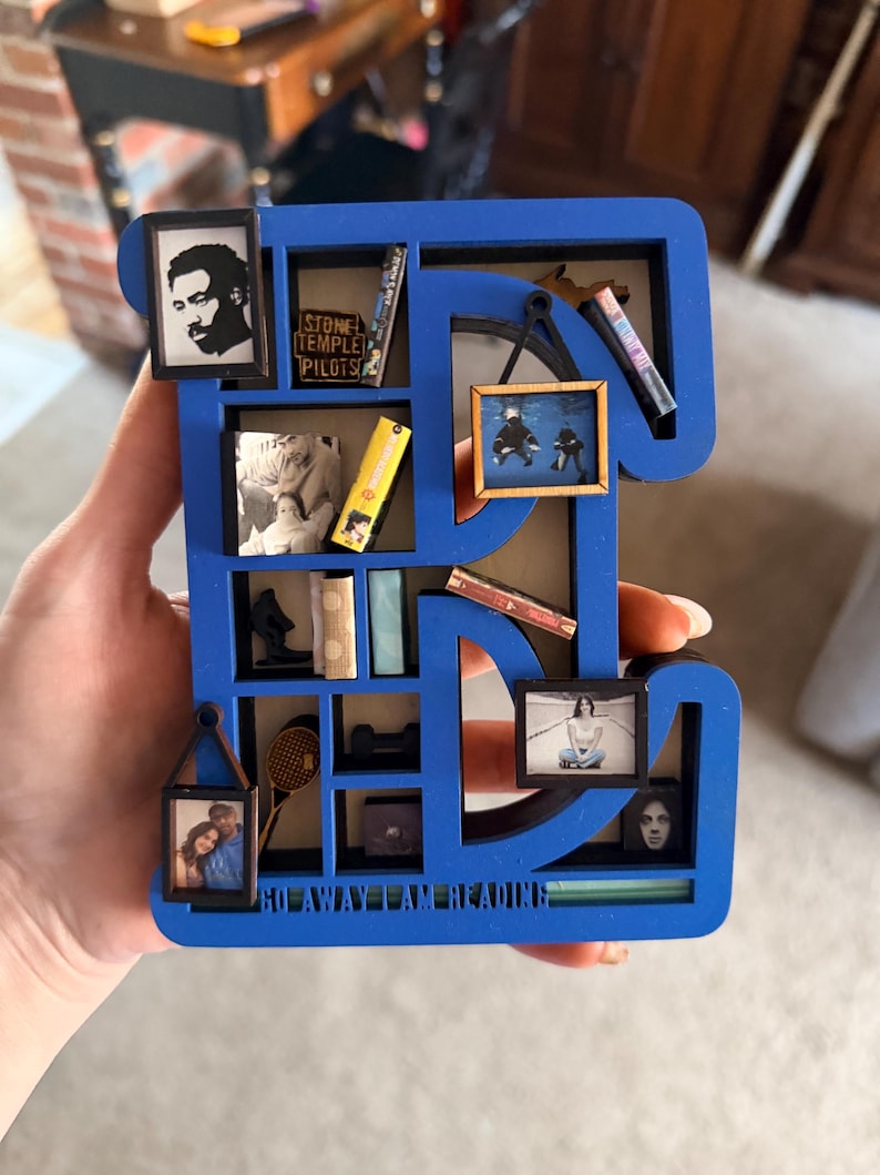 Miniature Bookshelf Customizations ONLY - 5 Custom Book Covers and 5 Icons image 20
