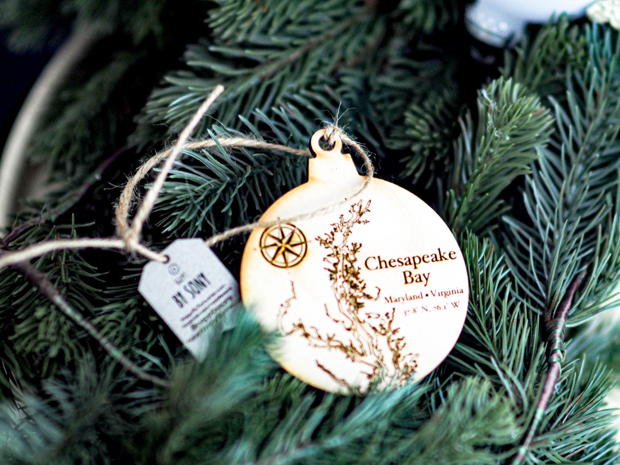 Best Neighbors Ever Wood Slice Ornament, Best Neighbor Ever Wood Ornament,  Rustic Christmas Ornament, Wood Slice Ornament 
