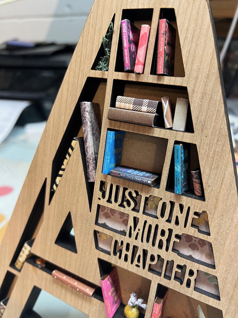 Miniature Bookshelf Customizations ONLY - 5 Custom Book Covers and 5 Icons image 19