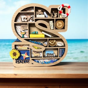 Benutzerdefinierte Alphabet Initial Buch Liebhaber Miniatur Bücherregal - Tolles Geschenk für Buch Nerd, Autor, Teenager oder Dekor für Book Nook Bild 14