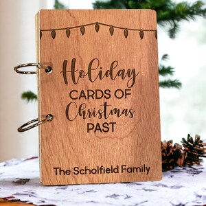 Holiday or Christmas Card Holder- Custom Book for Holiday Cards