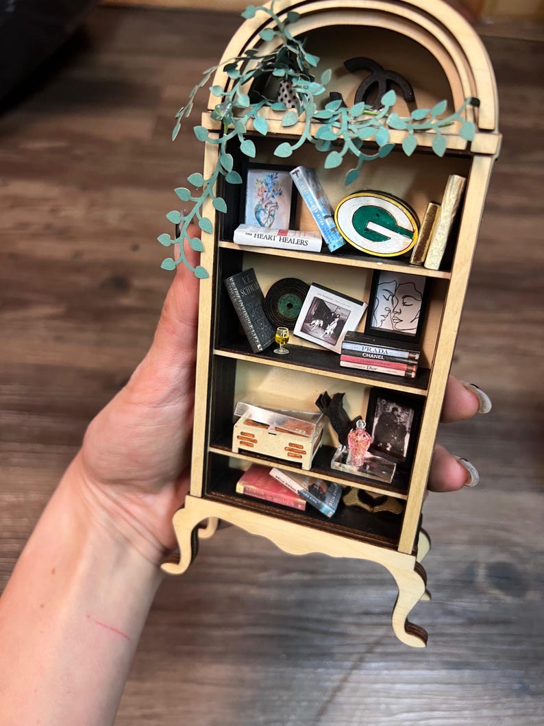 Miniature Bookshelf Customizations ONLY - 5 Custom Book Covers and 5 Icons image 17