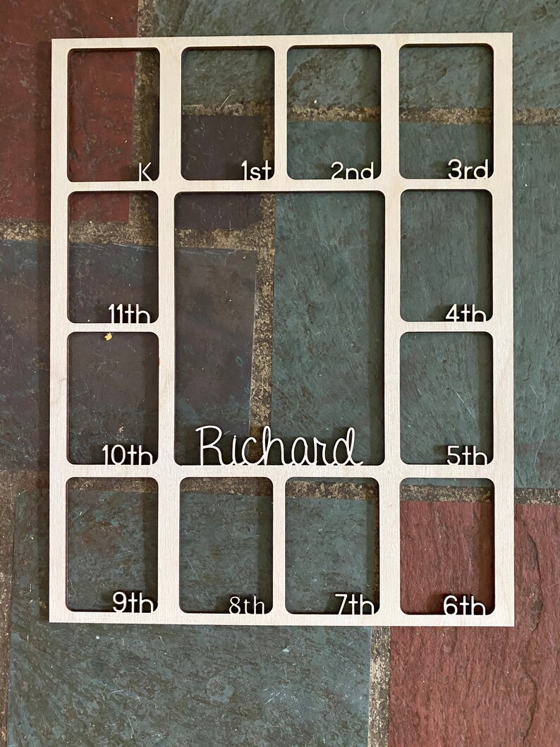 Custom K12 Photo Frame for Children K Through Graduation Etsy