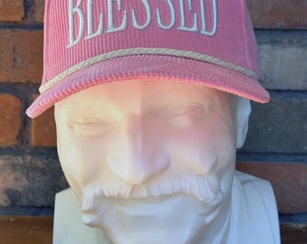 Blessed 3D puff Corduroy Trucker Hat