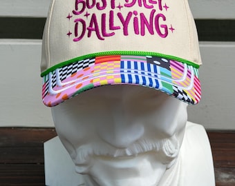 Busy Dilly Dallying Quilt Print Trucker Hat