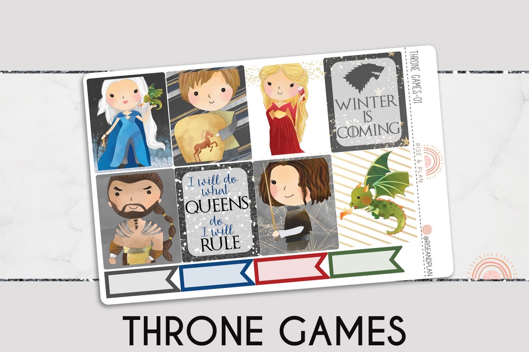 Game of Thrones Vertical WEEKLY KIT Planner Stickers - Etsy