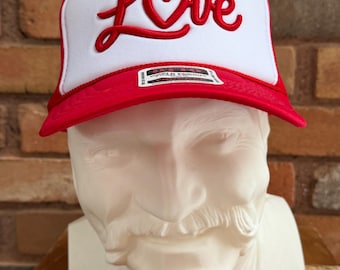 Love 3D Puff Foam Trucker Hat, Embroidered Hat