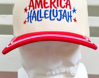 America Hallelujah Embroidered Hat