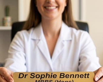 Doctor Graduation Gift Desk Name Plate, MBBS Medical Nameplate, Dr Sign NHS Personalised UK