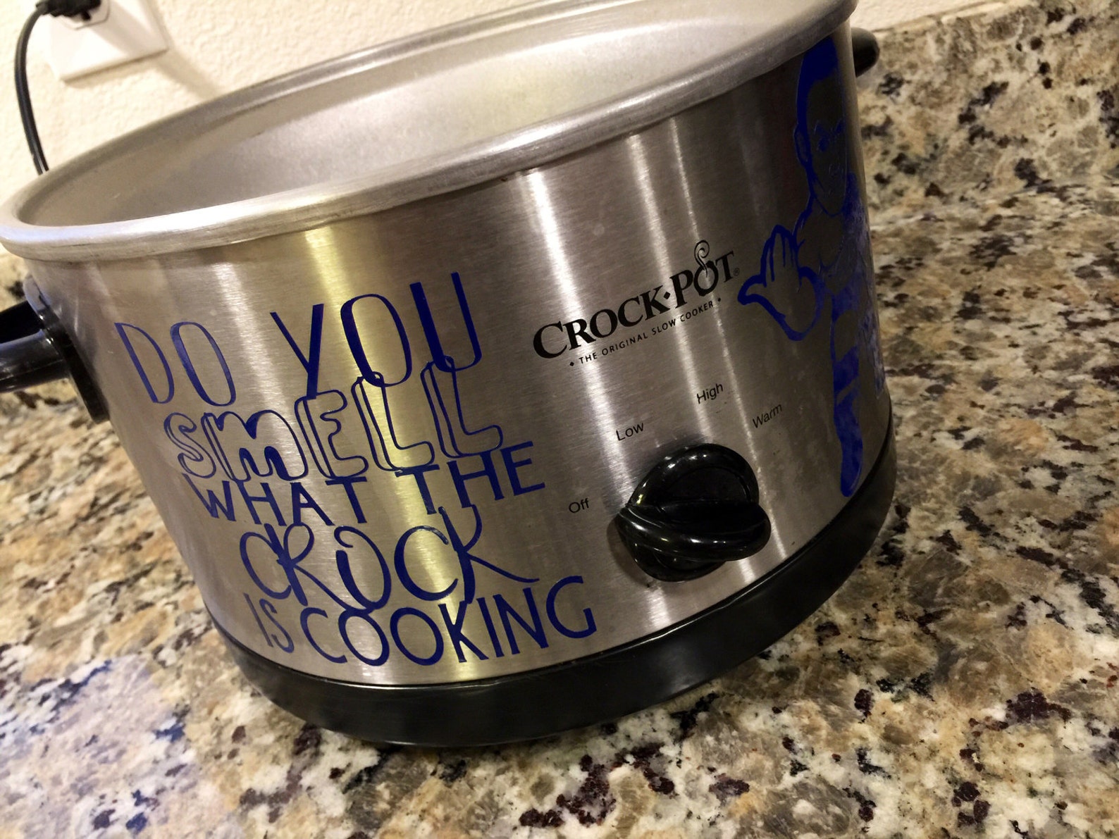 Crock Pot Decal the rock do you smell what the crock is Etsy