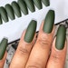 Travette Webster reviewed Spruced Up | Custom Any Shape | Matte Solid Color Plain Jane | Deep Dark Green