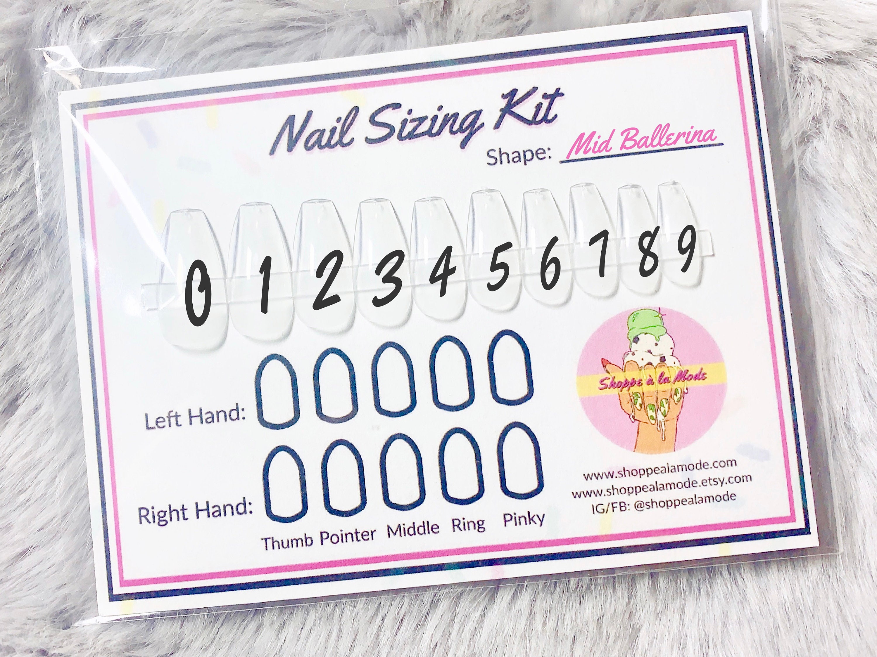 Nail Sizing Kit Size Samples Find Your Perfect Nail Sizes Etsy UK