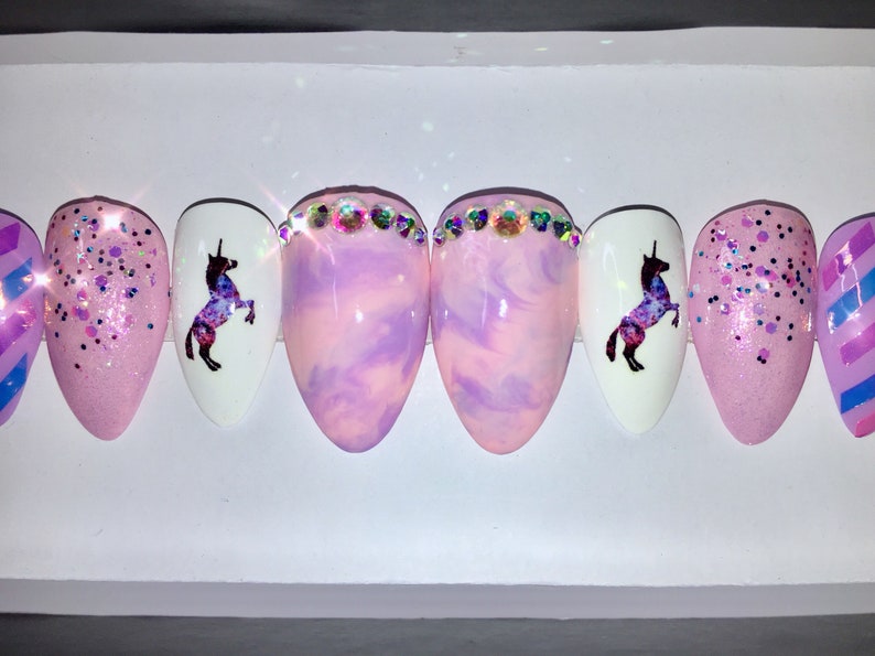 Unicorn Fantasy  Custom Any Shape  Fairy Galaxy Iridescent image 3