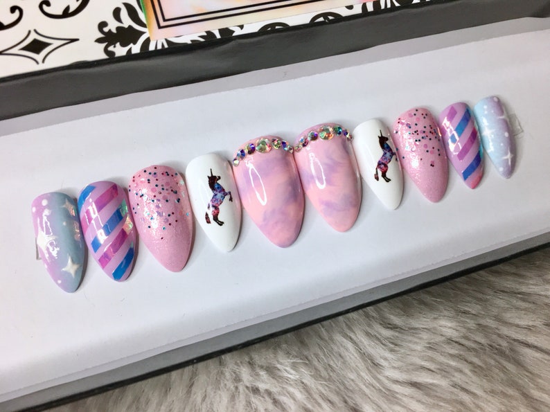 Unicorn Fantasy  Custom Any Shape  Fairy Galaxy Iridescent image 2