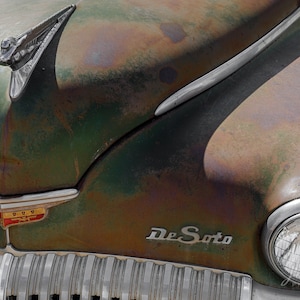 Desoto Hood Ornament Photograph, Color
