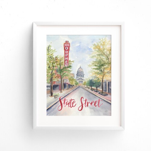 Madison City Map Map of Madison Home Town Map City Map Etsy