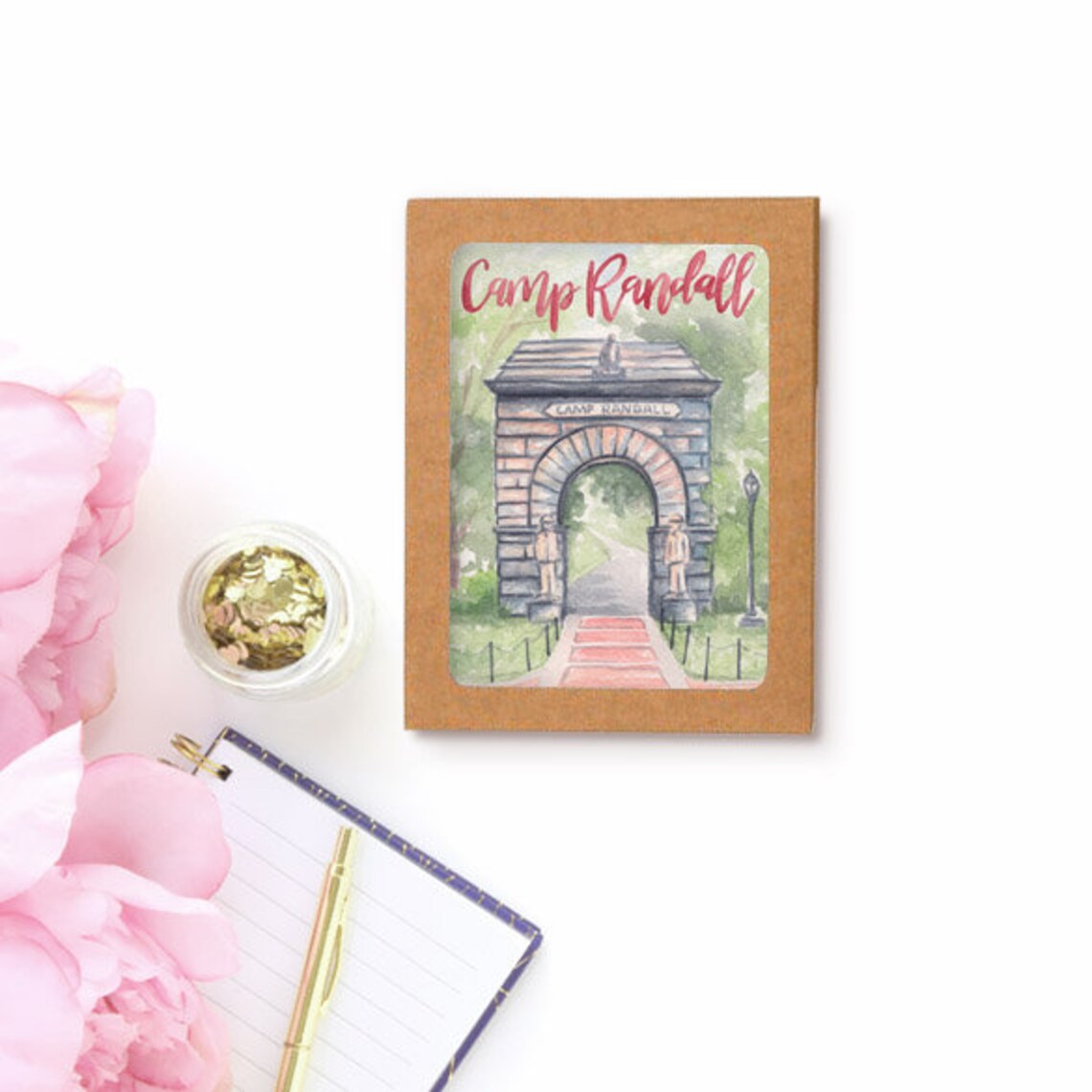 Camp Randall Madison Wisconsin Greeting Cards Single Etsy