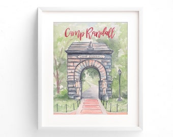 Camp Randall Print - Madison, Wisconsin - Watercolor Prints - Illustration - Art Print - 5x7 - 8x10 - 11x14