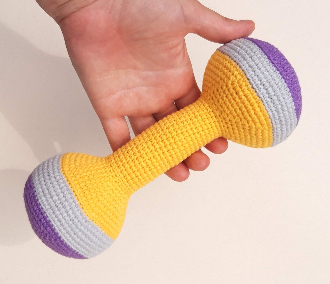 Baby Shower Gift Boy Toy Dumbbell Toddler Toys Nursery Decor Etsy