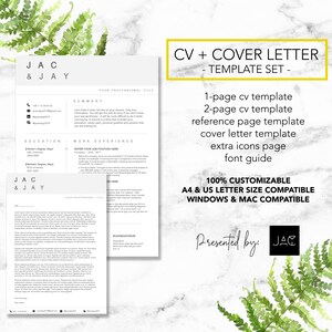 Modern Resume Template | Resume Template | Resume Template Word | Resume | Cv Template | Instant download | Cv | Cv Resume | Resume Word