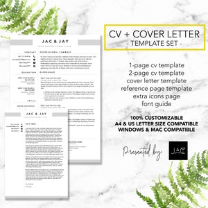 Modern Resume Template | Resume Template | Resume Template Word | Resume | Cv Template | Instant download | Cv | Cv Resume | Resume Word