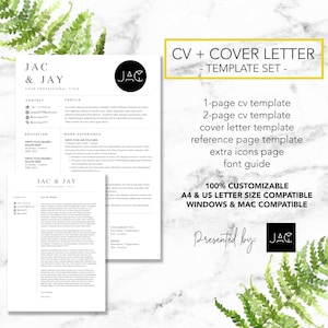 Modern Resume Template | Resume Template | Resume Template Word | Resume | Cv Template | Instant download | Cv | Cv Resume | Resume Word