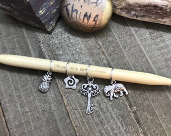 STITCH ROW MARKERS | For Knitting | Large Size | Fit Up To 10MM/US15 Needles | Progress Keepers | Silver | Bronze | Gift for Him or Her