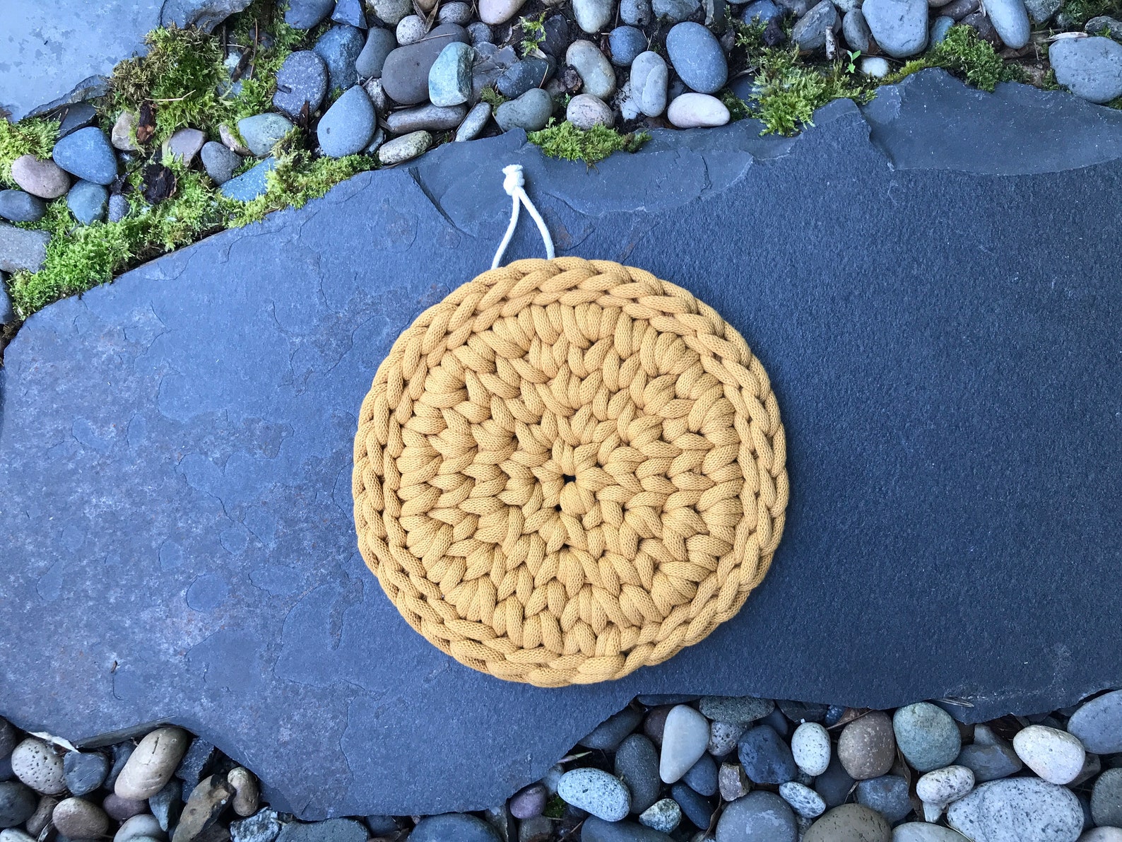 RECYCLED COTTON CHUNKY Trivet Crochet Trivet Eco Friendly Etsy