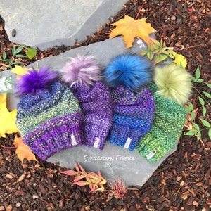 FREDDIE BEANIE | GEMSTONE Colors | Classic Style | Texture | Wool Blend Yarn | Artisan | Handmade | Unique | Him or Her | Gift