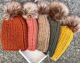 NOKHU WOOL BEANIE | 100% Wool | Heavy weight | Hand Knit | Artisan | Boho | Handmade | Gift | Him or Her