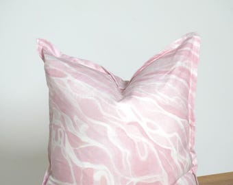 Almohada de lino ruborizado
