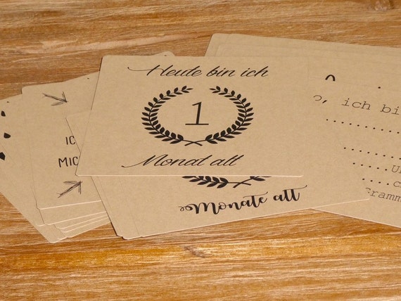 baby milestone cards etsy