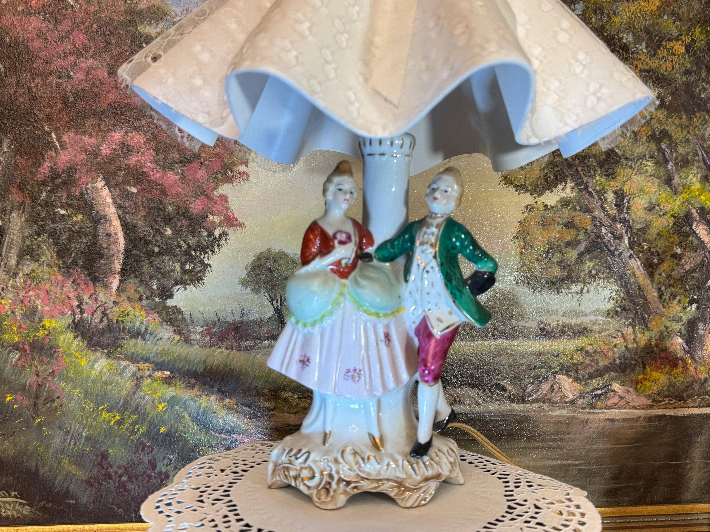 Victorian Couple Lamps - Etsy