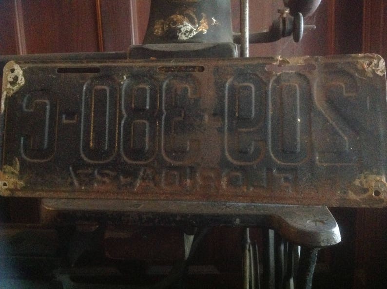 1927 Florida License Plate / 1927 Florida Tag / Unrestored / - Etsy
