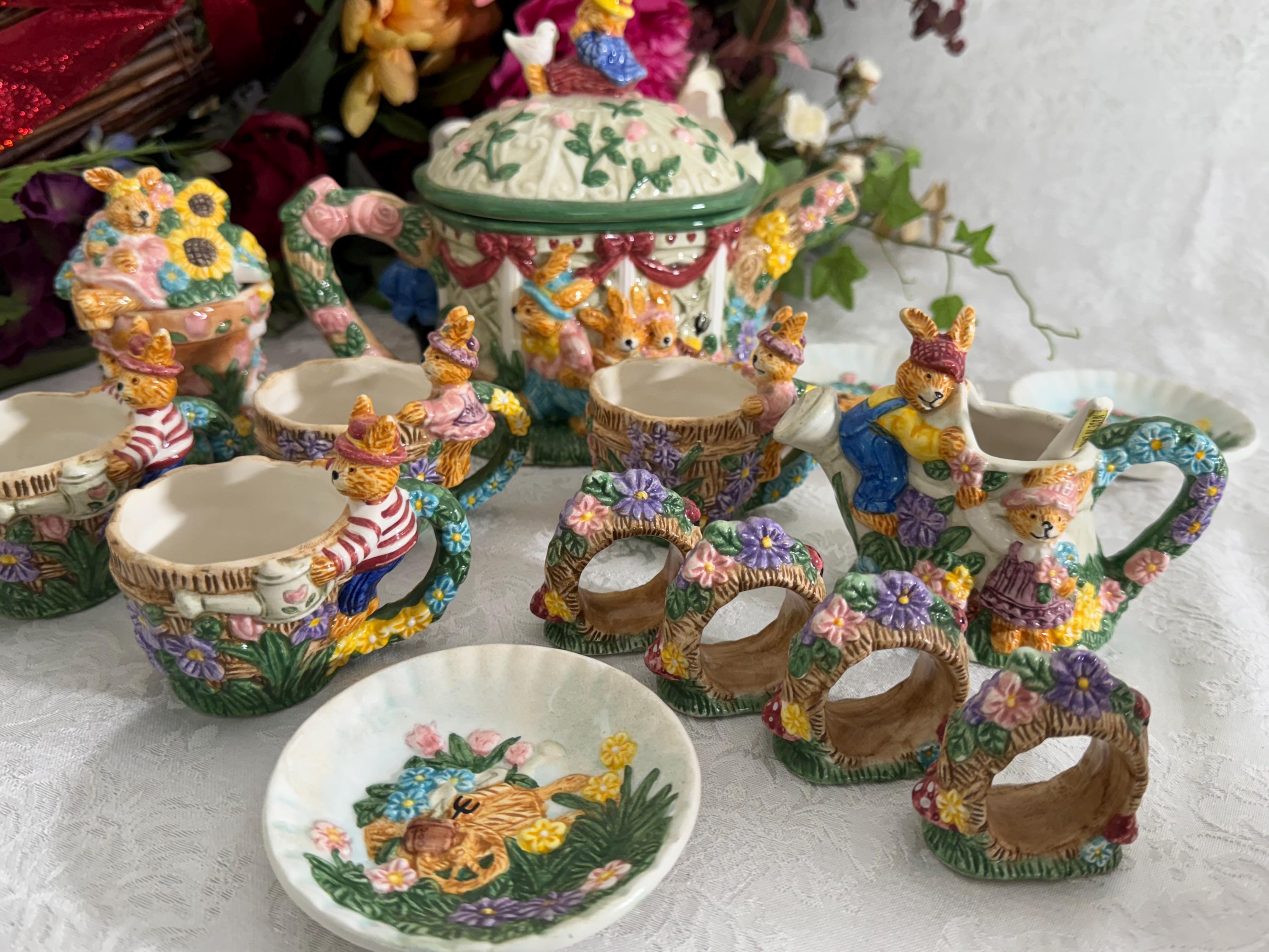 Mercuries Easter Tea Set 1998 - Etsy