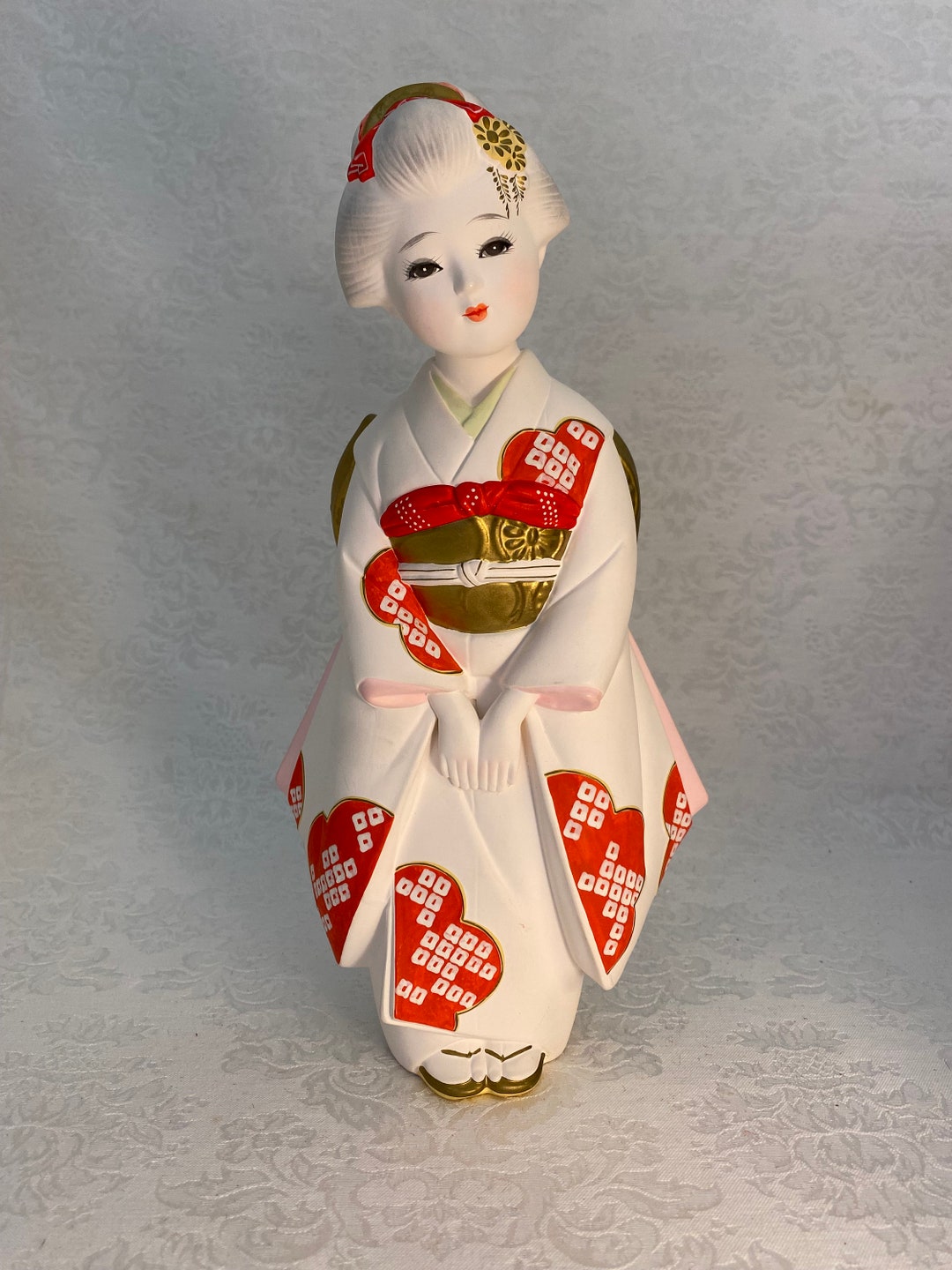 Traditional Japanese Geisha Hakata Doll Etsy
