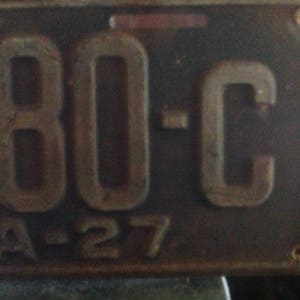 1927 Florida License Plate / 1927 Florida Tag / Unrestored / Vintage