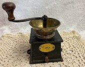 Antique Kenrick Coffee Mill Metal Coffee Grinder 19th Century
