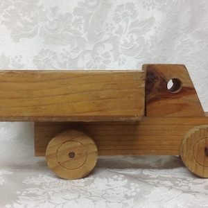 Folk Art Handmade Toy Wood Truck