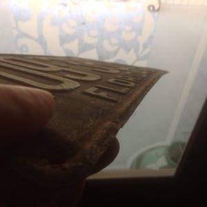 1927 Florida License Plate / 1927 Florida Tag / Unrestored / Vintage