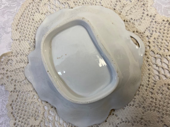 Vintage Leaf Shaped Porcelain Ring Dish, Trinket … - image 8