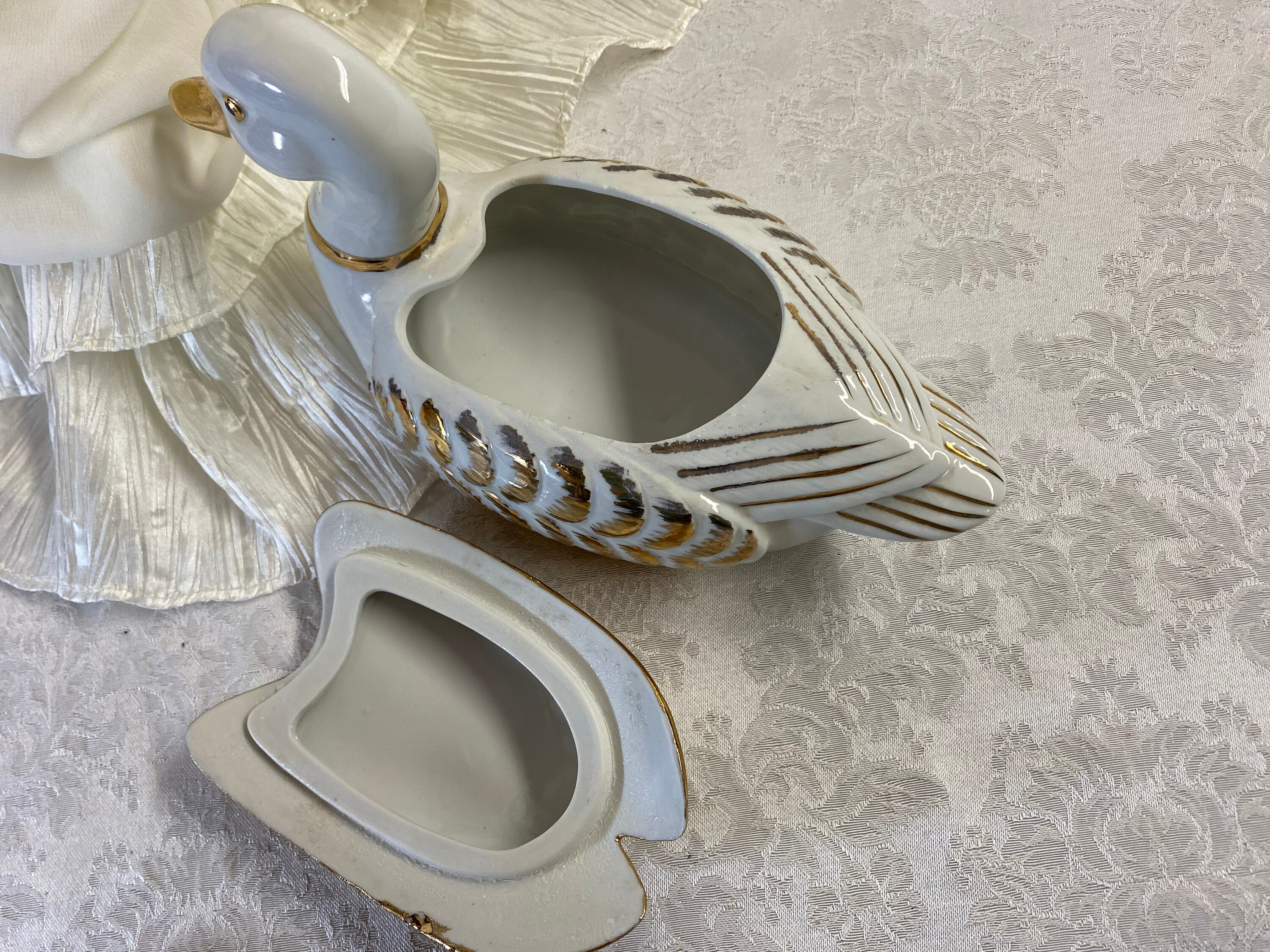 テックアクセサリー Jewellery Porcelain Box With Star Eye Print Jewellery Porcelain Box With Star Eye Print - Runway Catalog