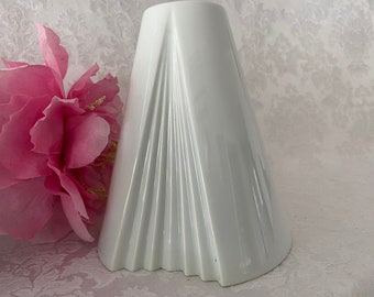 Rosenthal Studio Linie Plisse Vase by Italian Designer Ambrogio Pozzi