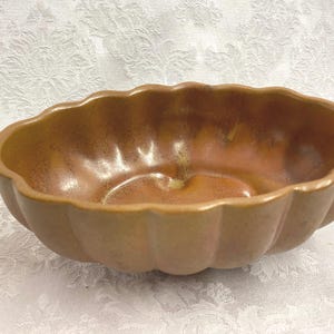 California Pottery 907 Planter Brown Oval