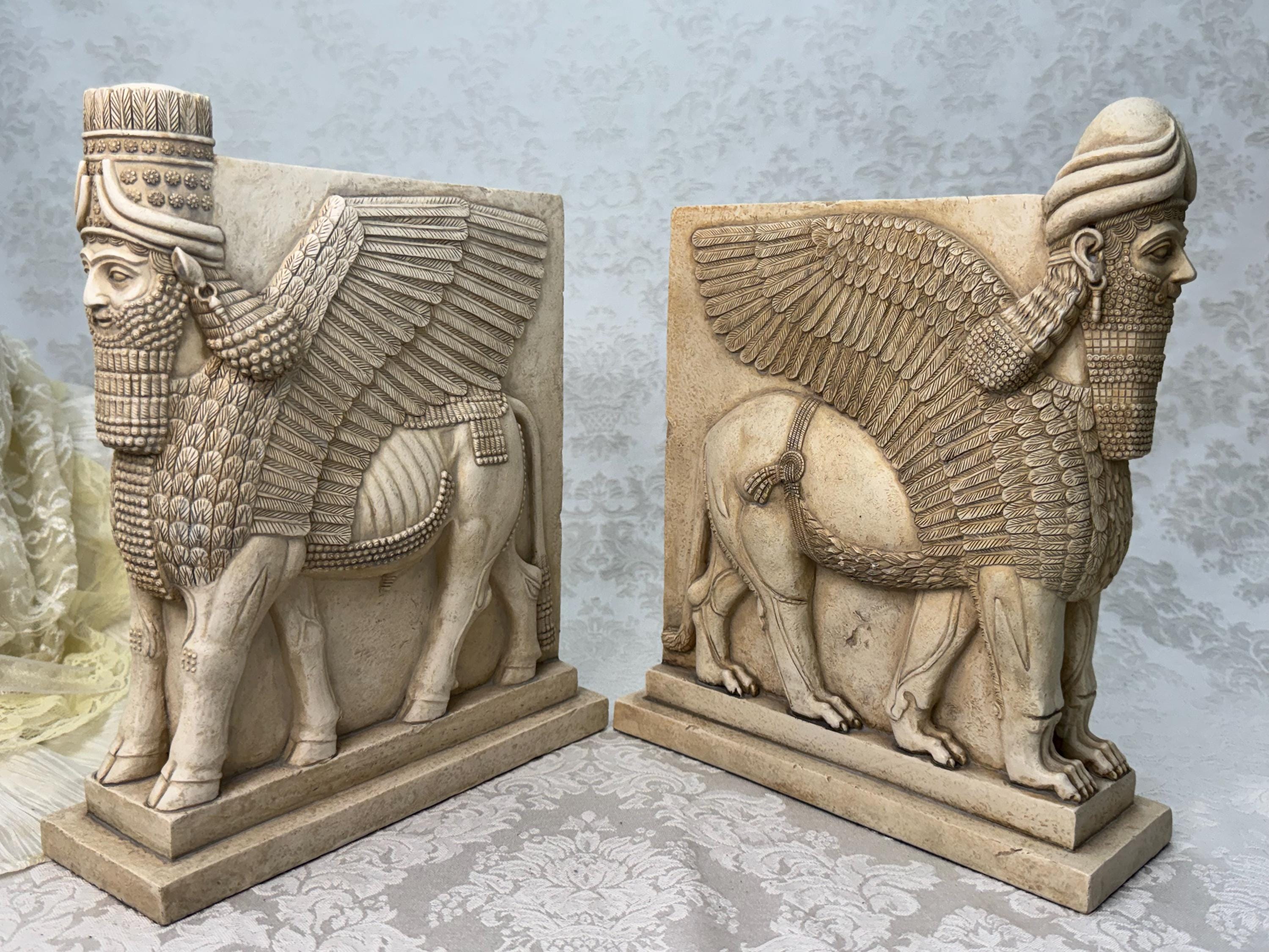 Lamassu Bookends - Etsy