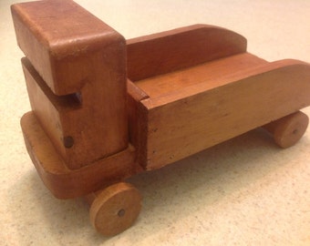 Vintage Handmade Wood Toy Truck